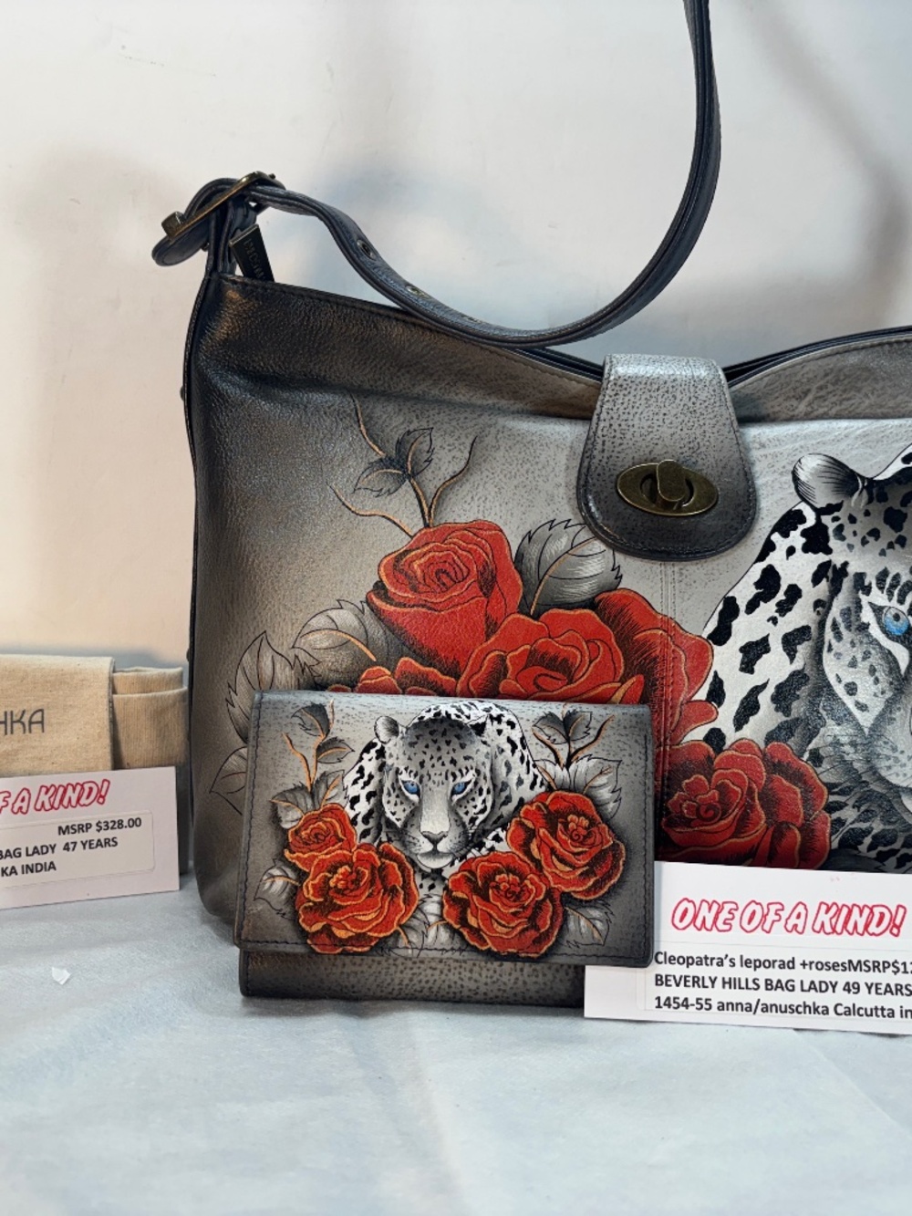 ANUSCHKA CALCUTTA INDIA-NWT $328.00 + WALLET $128.00